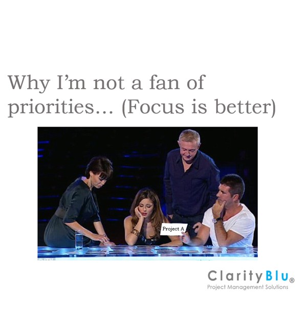 Why I'm not a fan of priorities...